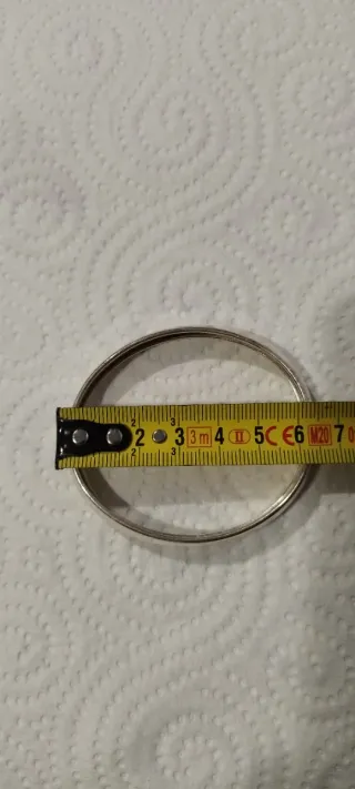 Pulsera caña de plata