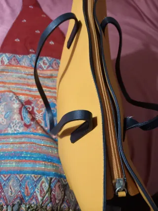 Borsa tote bag grande color ocra