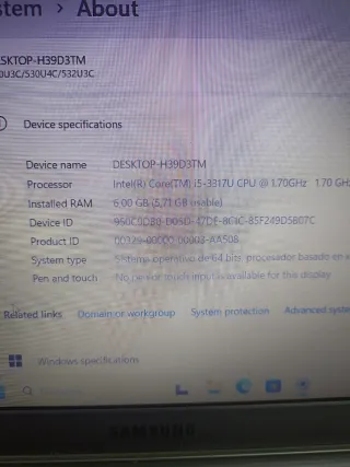 Ordenador Portátil Samsung