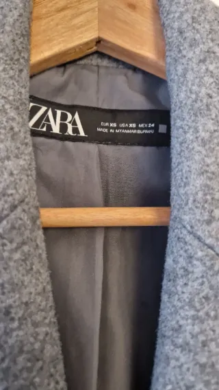 Abrigo gris Zara mujer Talla XS