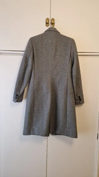 Abrigo gris Zara mujer Talla XS