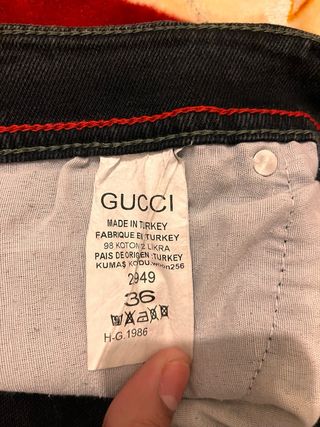 Jeans Gucci Neri Taglia 36