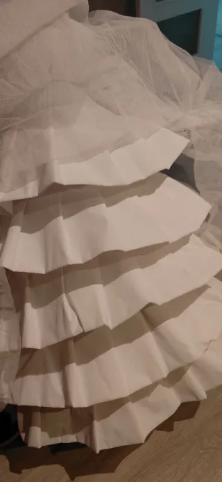 Can Can Fallera 8-9 años Blanco