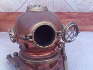 Antigua escafandra buzo latón 17cm