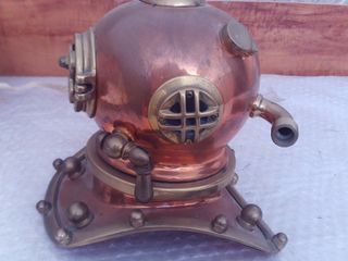 Antigua escafandra buzo latón 17cm