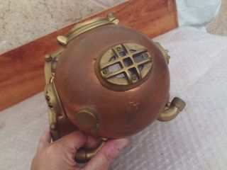Antigua escafandra buzo latón 17cm