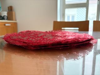 Tovagliette rosse per Natale/San Valentino