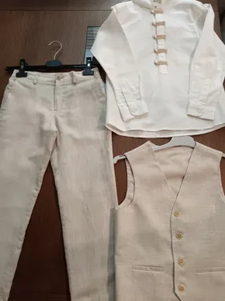 Traje de comunión completo niño talla 9