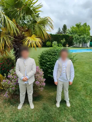 Traje de comunión completo niño talla 9