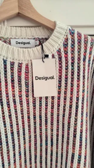 Jersey Desigual punto multicolor rayas