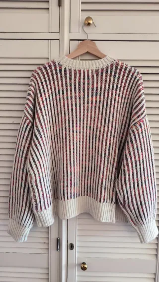 Jersey Desigual punto multicolor rayas