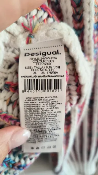 Jersey Desigual punto multicolor rayas