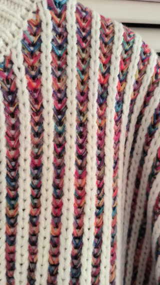 Jersey Desigual punto multicolor rayas