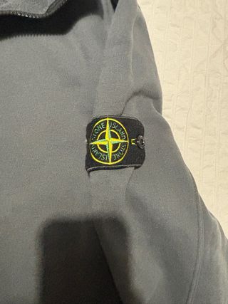 Sudadera Stone Island cremallera gris