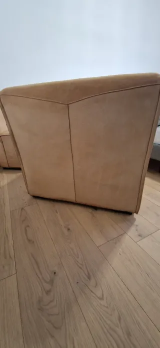 Coppia di poltrone in pelle