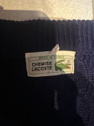 Cárdigan Lacoste Azul Marino Cable Knit
