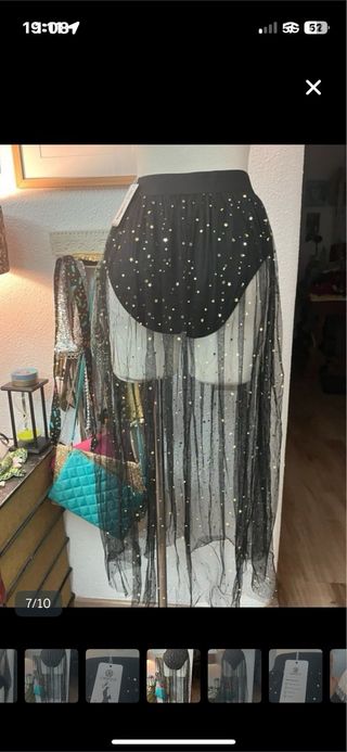 Falda tul con estrellas Talla L