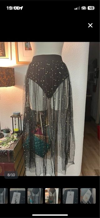 Falda tul con estrellas Talla L