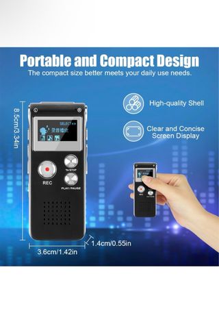 Grabadora de Voz Digital OFFCUP 64GB