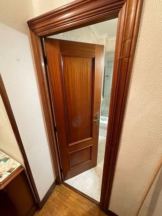 Puerta madera 180x60cm con cristal