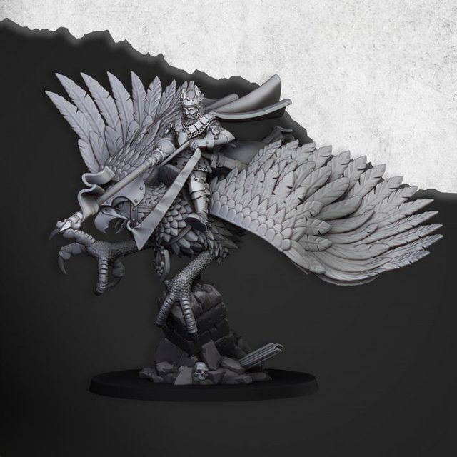 Bretonia Louen Leoncoeur en Hipogrifo - Warhammer