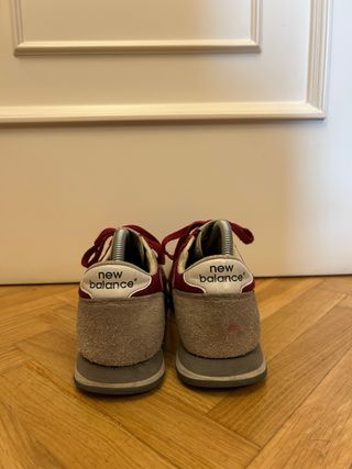 Zapatillas New Balance granates y gris 38