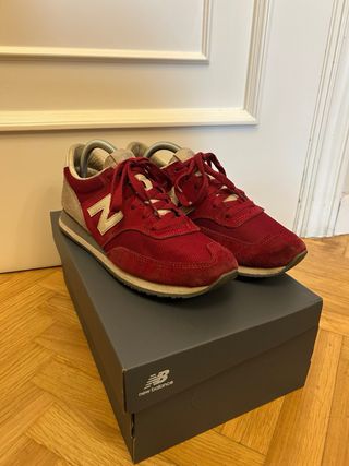 Zapatillas New Balance granates y gris 38