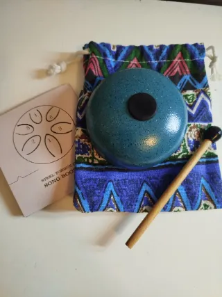 Handpan tamburo meditazione steel tongue mini drum