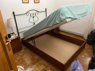 Canapé abatible 135cm madera y metal