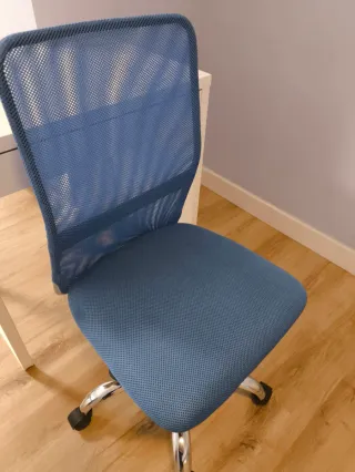 Silla de escritorio junior azul