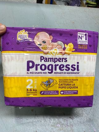 Pampers Progressi Tamanho 2 (3-6kg) - 28 Unidades