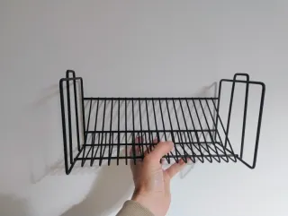 Porta CD de metal negro