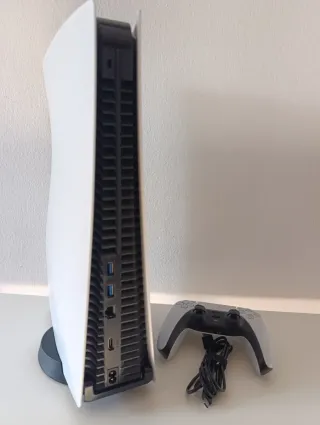 Consola PS5 Sony Blanca + Mando + Cable