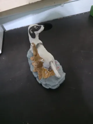 Figura porcelana perro setter