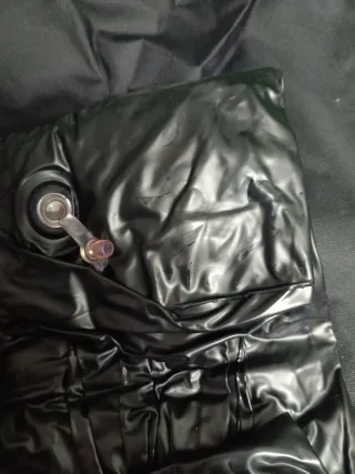 Puf Hinchable Exterior Camping Gris