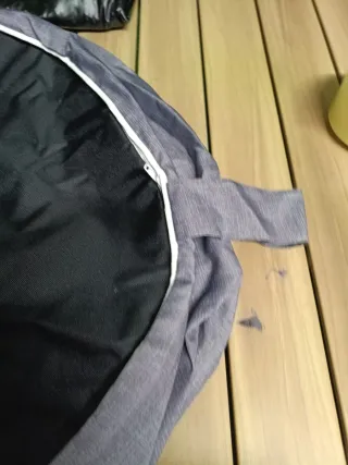 Puf Hinchable Exterior Camping Gris