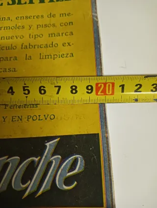 Cartel de cartón Jabón Pinche