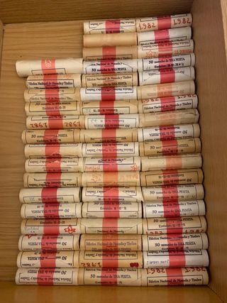 Lote 2 cartuchos 1 pts, diferentes años