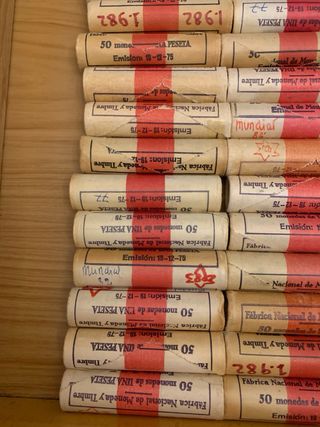 Lote 2 cartuchos 1 pts, diferentes años