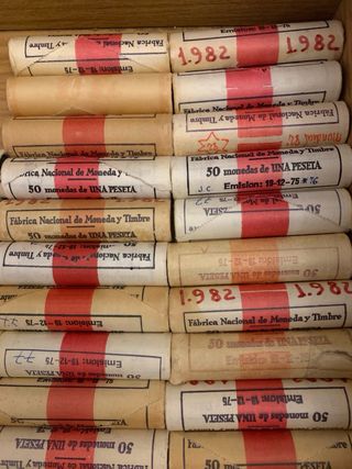 Lote 2 cartuchos 1 pts, diferentes años