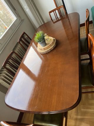 Mesa comedor extensible madera