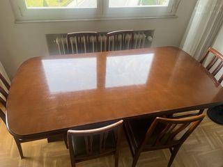 Mesa comedor extensible madera