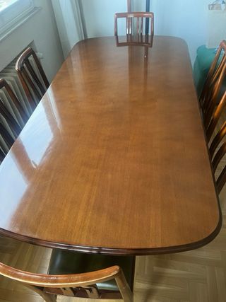 Mesa comedor extensible madera