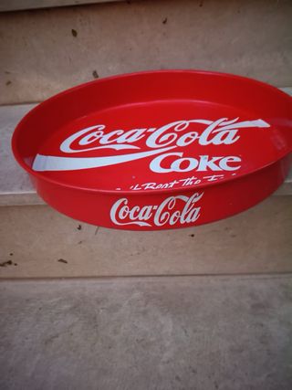 Vassoio Coca-Cola Metallo Rosso Bianco