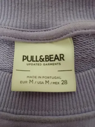 Sudadera Pull&Bear Lila Talla M
