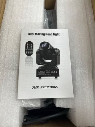 Foco de discoteca giratorio negro