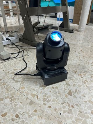 Foco de discoteca giratorio negro