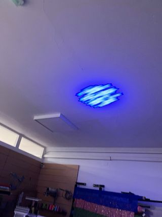 Foco de discoteca giratorio negro