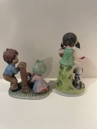 Statuette vintage bambini una Capodimonte