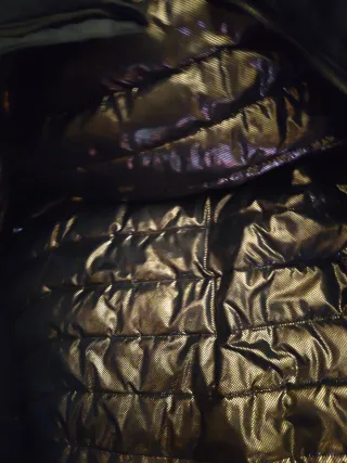 Abrigo Columbia Negro y Azul